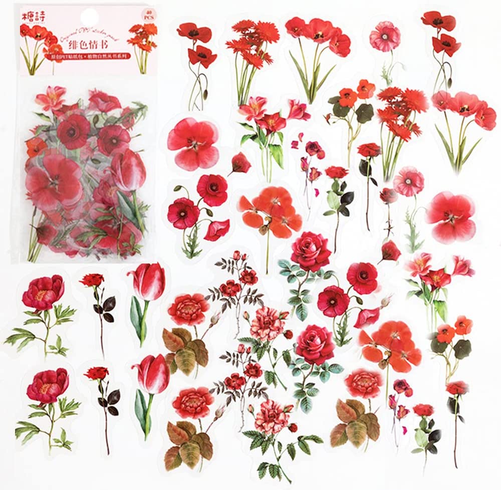Art Craft Journals - 40 pièces Scrapbook autocollants PET Transparent