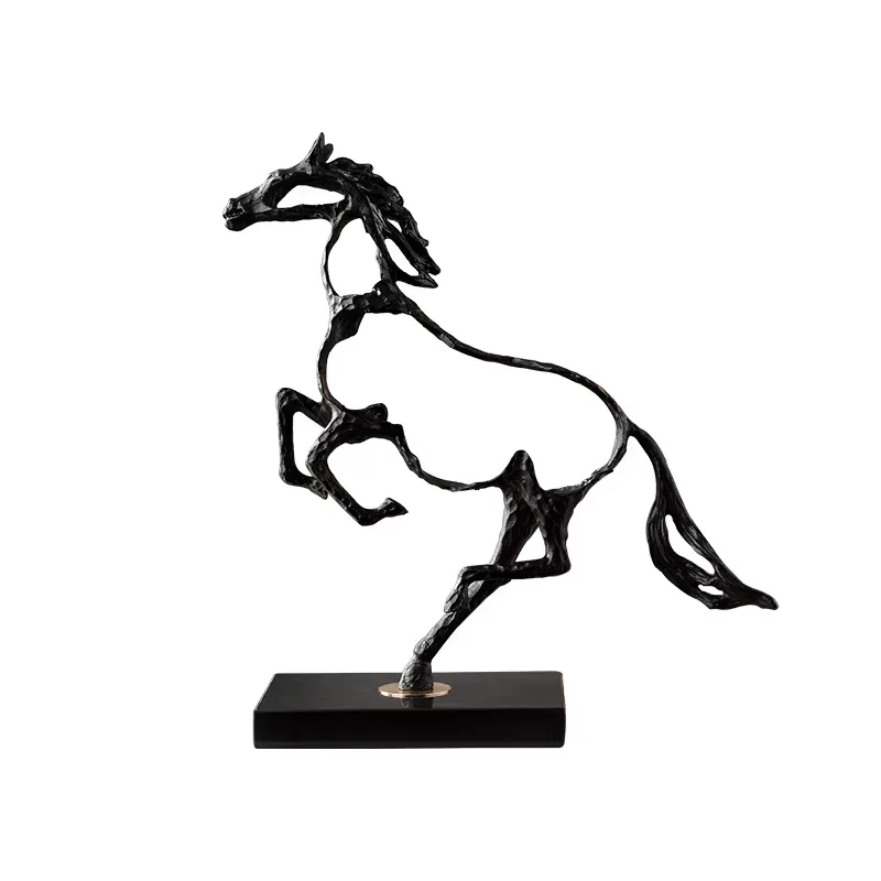 Art Craft Gallery - Sculpture de cheval en fer noir