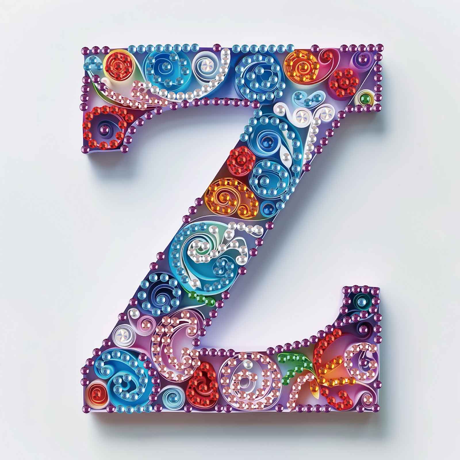 Art And Craft Letter Z - Kits de peinture diamantée de formes