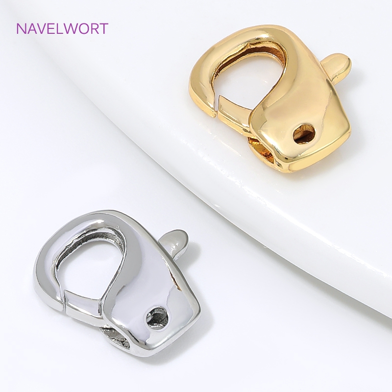 Art Craft Ideas - Connecteur mousqueton plaqué or 18 carats