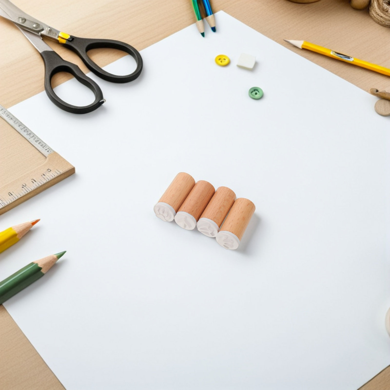 Ensemble de 6 tampons en caout - Art Craft Journals avis et prix