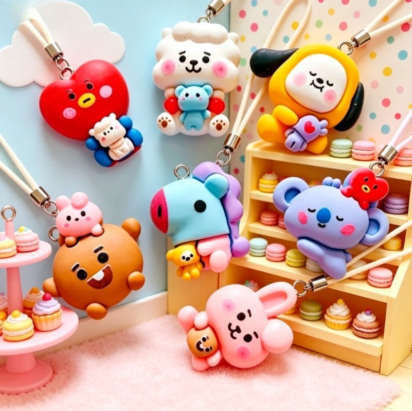 Breloques en résine BT21, 7 pi - Art Craft Ideas avis et prix