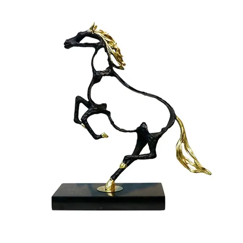 Sculpture de cheval en fer noi - Art Craft Gallery avis et prix