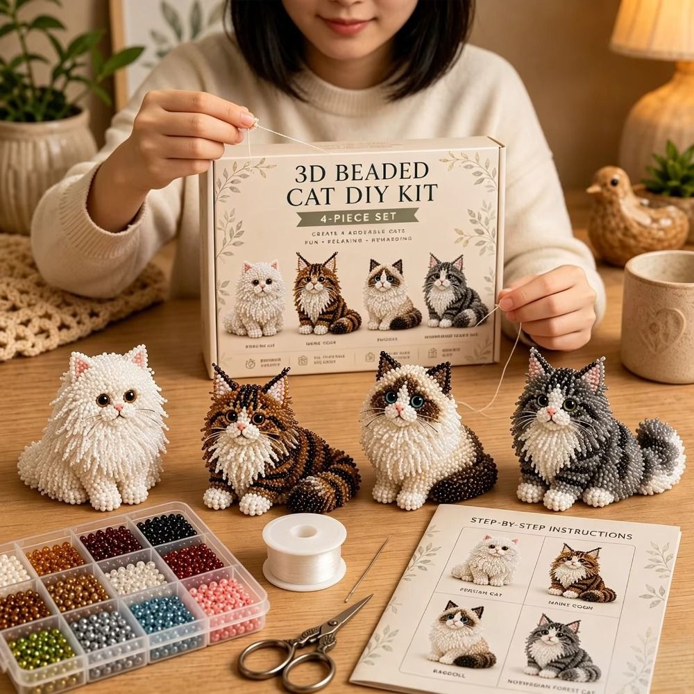 Kit de Broderie de Perles Anim - Art Craft Cat avis et prix