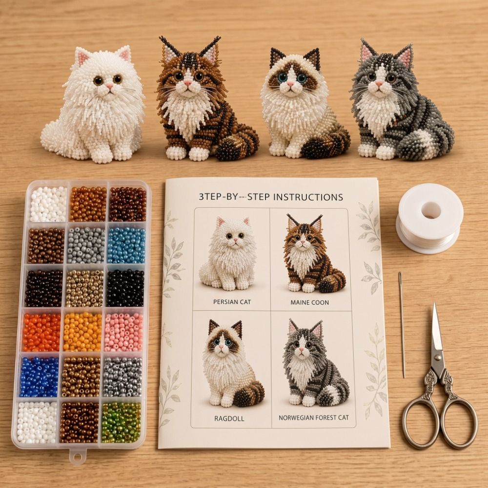 Kit de Broderie de Perles Anim - Art Craft Cat avis et prix